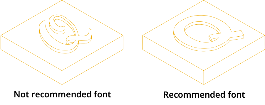 Design guidelines 3D printing engraving details