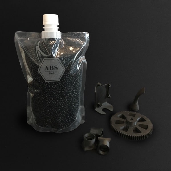 Material 3D printing ABS  open to material industrial pellets direct extrusion