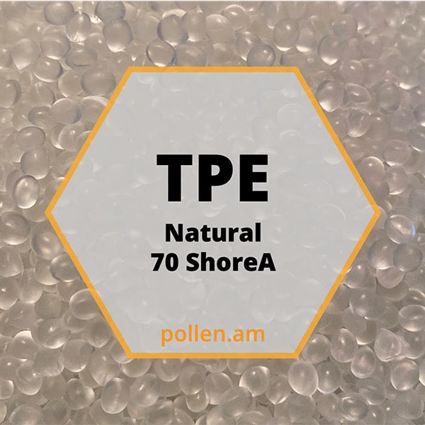 Material 3D printing TPE 70 shore A open to material industrial pellets direct extrusion