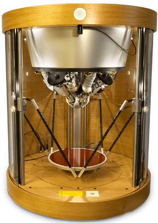 Imprimante 3D Pollen AM Solution pour l'impression de matériaux industriel prototype standard industriel  thermoplastiques et élastomères extrusion directe granulé pellet