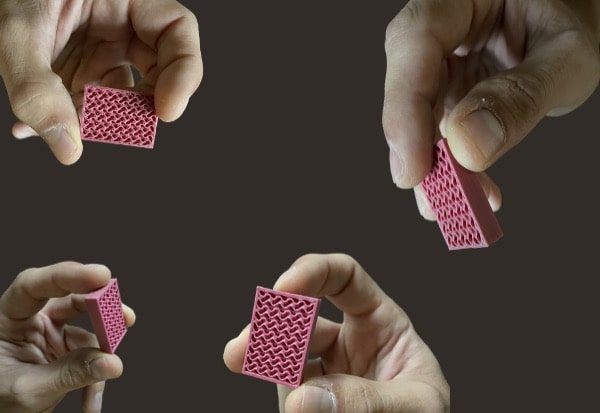 Ceramic 3D printed part lattice structure industrial material pellets direct 3D printing
