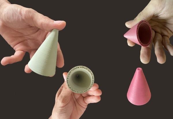Ceramic 3D printed part radome industrial material pellets direct 3D printing