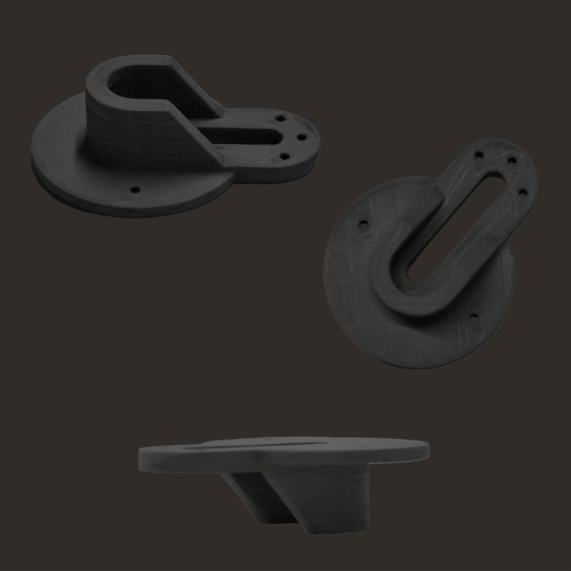 stainless steel Hanger Bracket Pollen AM  mim metal cim ceramic technical 3D printing 3D printer industrial pellets granules extrusion small series medium series stainless steel thermoplastic granules open to materials multi-material