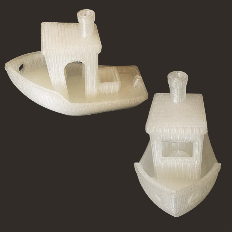 torture test PLA Benchy Pollen AM  mim metal cim ceramic technical 3D printing 3D printer industrial pellets granules extrusion small series medium series stainless steel thermoplastic granules open to materials multi-material