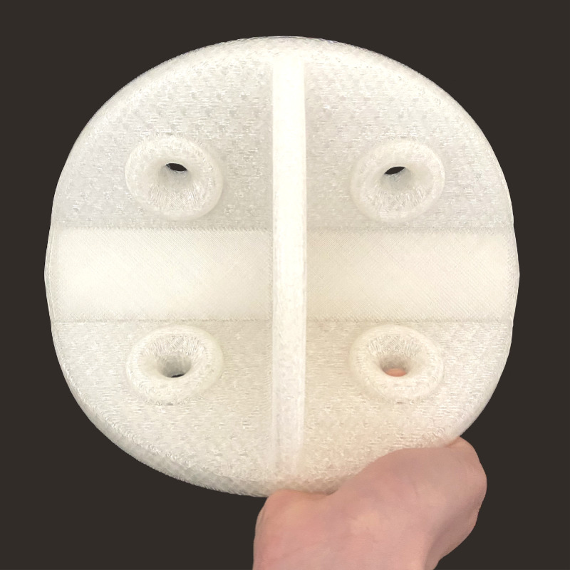 Pollen AM pièces multi-matériaux TPU PLA combinaison souple et rigide impression 3D imprimante 3D industrielle granulés extrusion céramique technique