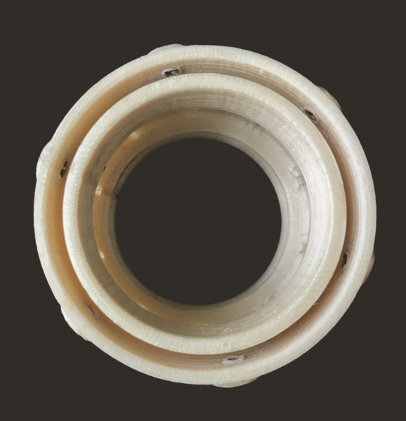 Pei ultem air distributor drying cartridge Pollen AM  high performance 3D printing 3D printer industrial pellets granules extrusion small series medium series thermoplastic granules open to materials multi-material