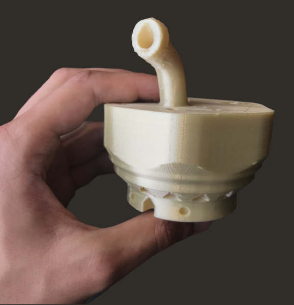 Pei ultem air intake drying cartridge Pollen AM  high performance 3D printing 3D printer industrial pellets granules extrusion small series medium series thermoplastic granules open to materials multi-material