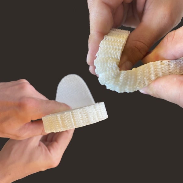 honeycomb insole Pollen AM  mim metal cim ceramic technical 3D printing 3D printer industrial pellets granules extrusion small series medium series stainless steel thermoplastic granules open to materials multi-material