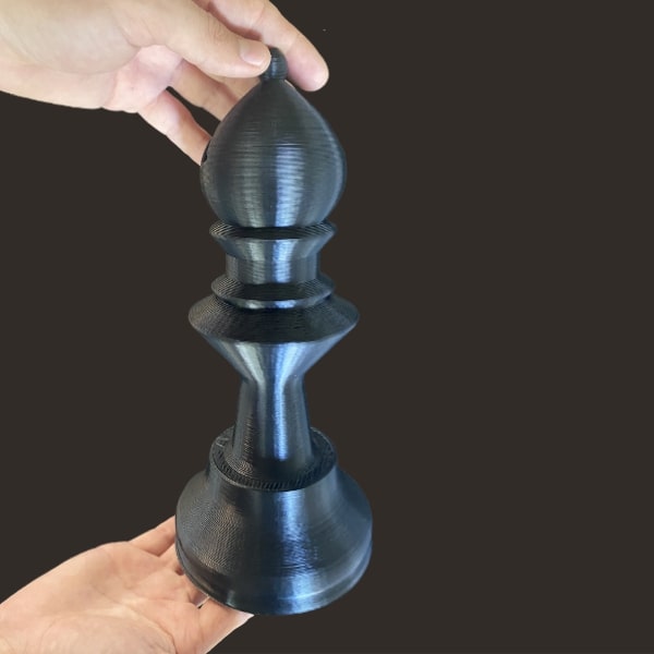 Grand jeu d'échecs fou jeu Pollen AM mim métal cim céramique technique impression 3D imprimante 3D granulés industriels extrusion petite série moyenne série acier inoxydable granulés thermoplastiques ouvert aux matériaux multi-matériaux