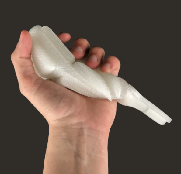 tpe saddle cover Pollen AM  elastomer 3D printing 3D printer industrial pellets granules extrusion small series medium series thermoplastic granules open to materials multi-material