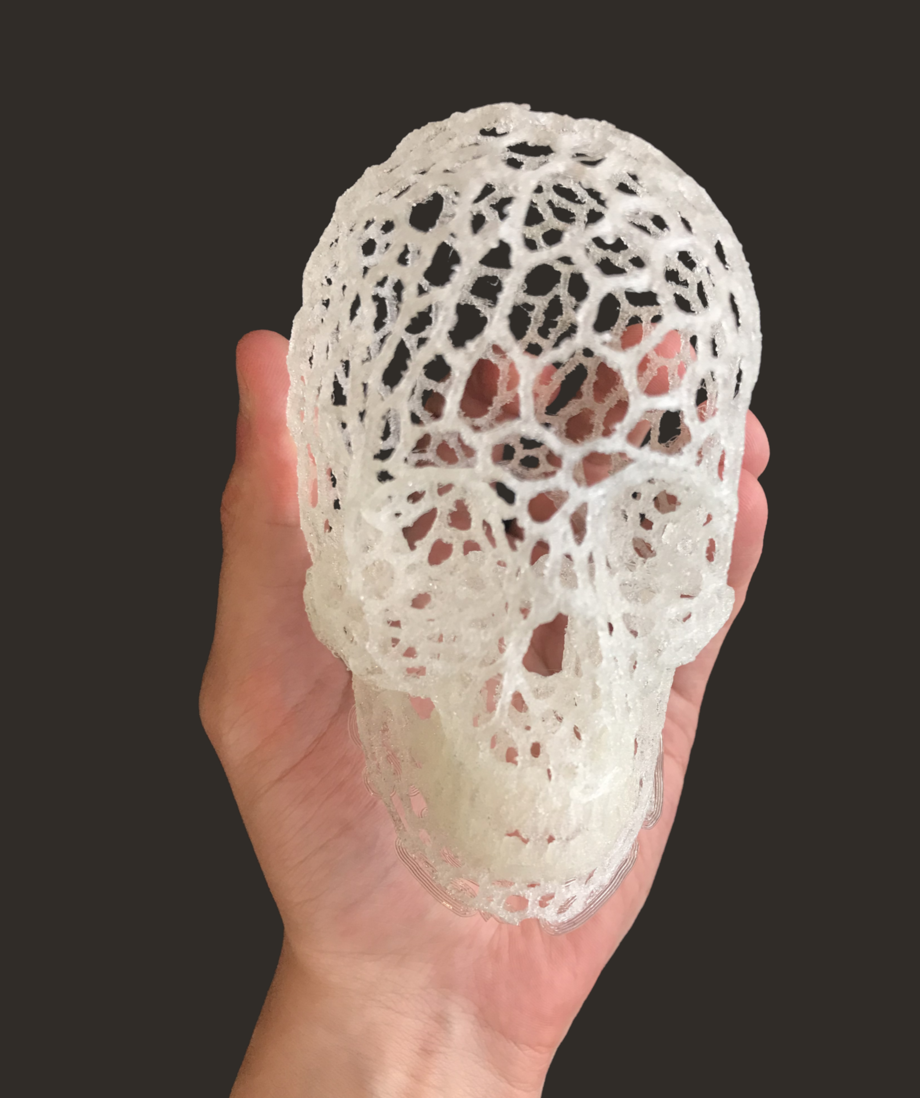 Part 3D printed in Voronoï structure