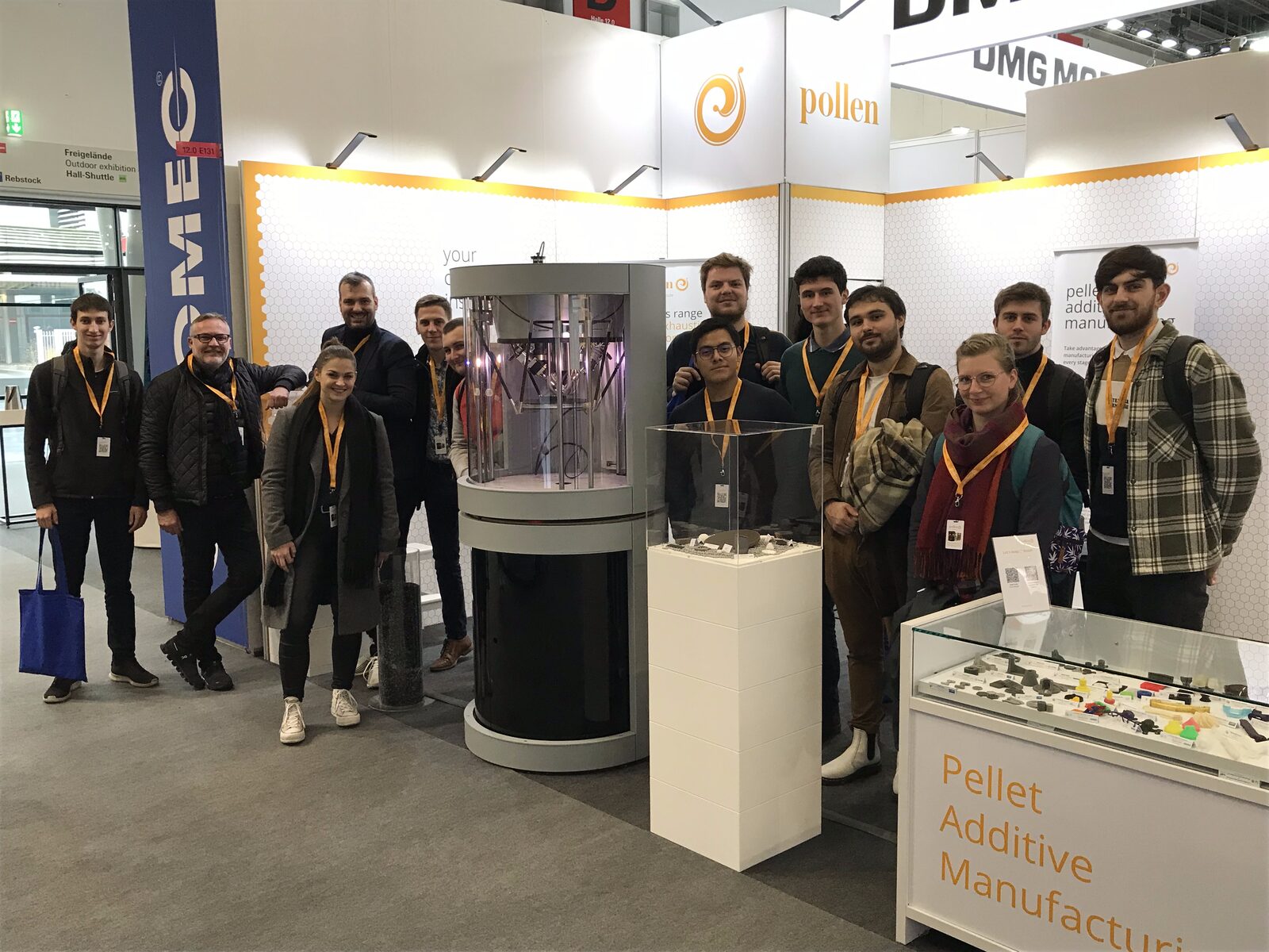 FGF Fused Granulate Febrication FGM Fused Granulate Modeling Les apprenti(e)s en spécialité Plasturgie de l’INSA Strasbourg lors de Formnext 2022